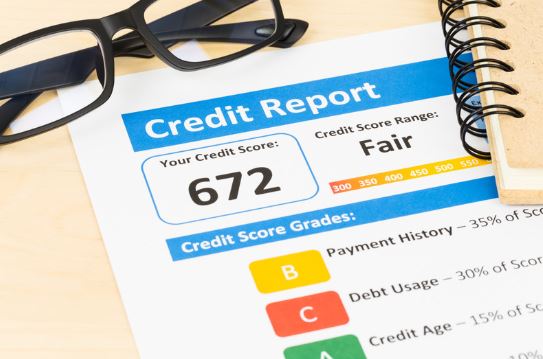 credit report with score